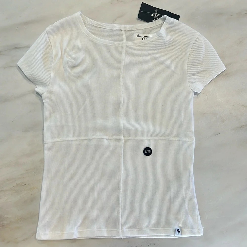 Abercrombie Kids Ribbed Baby Tee! NWT!